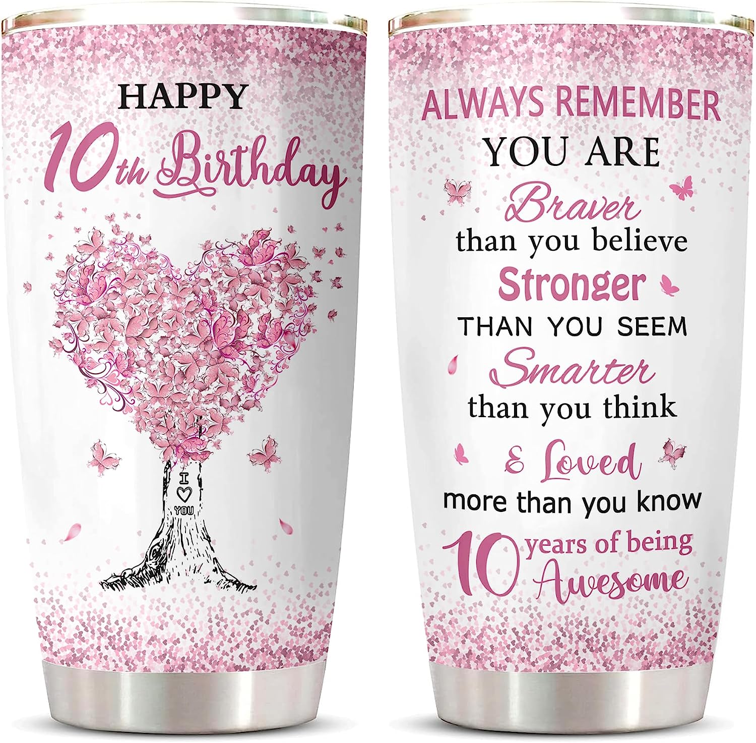 10 Year Old Girl Birthday Gifts Tumbler 1PC, Birthday Gifts for 10 Year Old  Girl, Best 10 Year Old Girl Gift Ideas, Happy 10th Birthday Girl, 10th